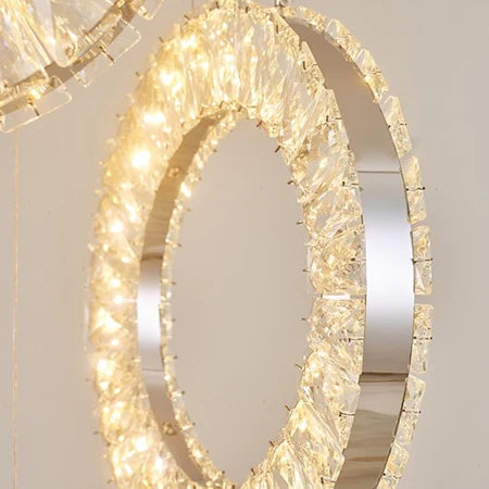 Nine Dangling Hoop Pendant