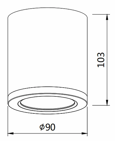 15W LED SURFACE MOUNT TC