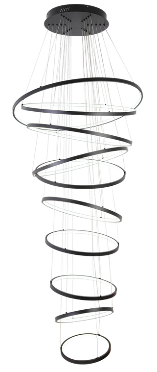 Black Rim Ten Ring Pendant
