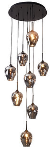 Eight head bulb pendant
