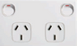 Standard Double Power Point GPO 10/15amp