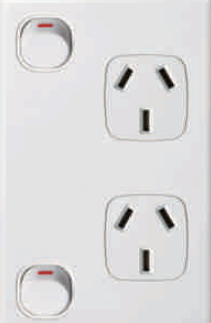 Standard Double Power Point GPO 10/15amp