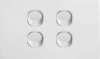 16amp Two Way Switch White (one to six gangs)