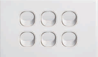 16amp Two Way Switch White (one to six gangs)