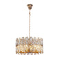 400mm Gold 5-Light Round Crystal Traditional Pendant Fixture