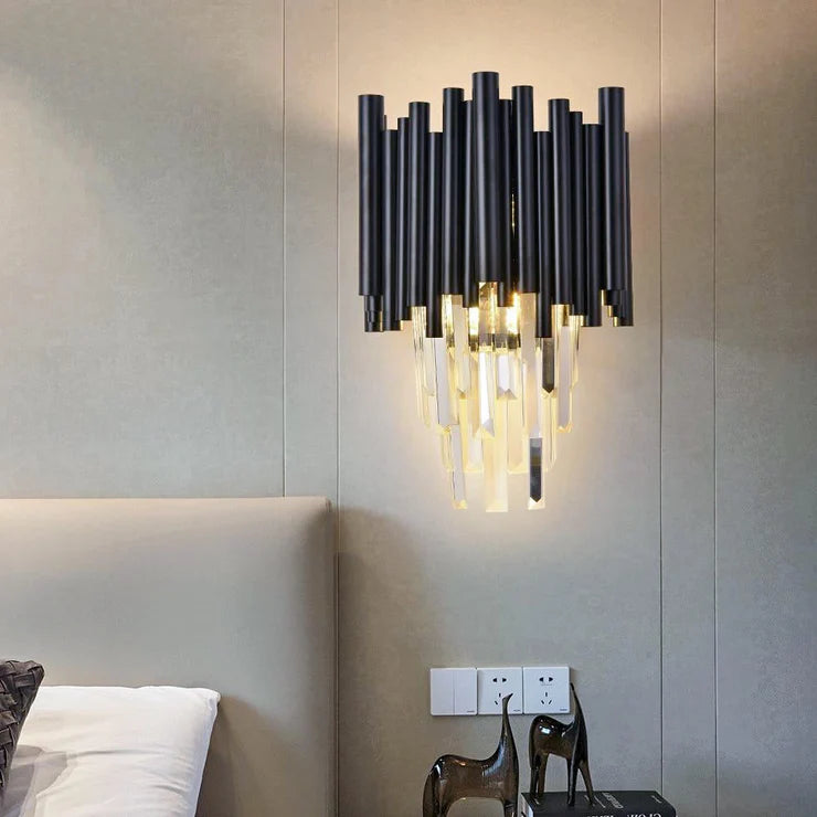 Oval Crystal wall light