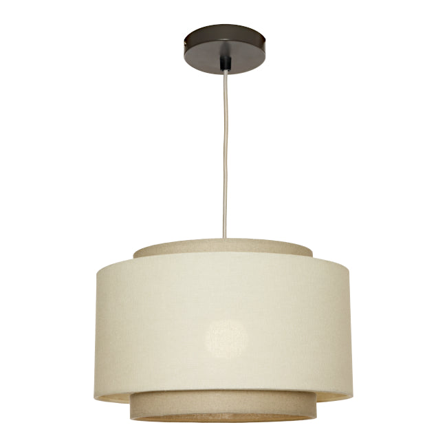 Bern 1lt Medium Pendant  Beige