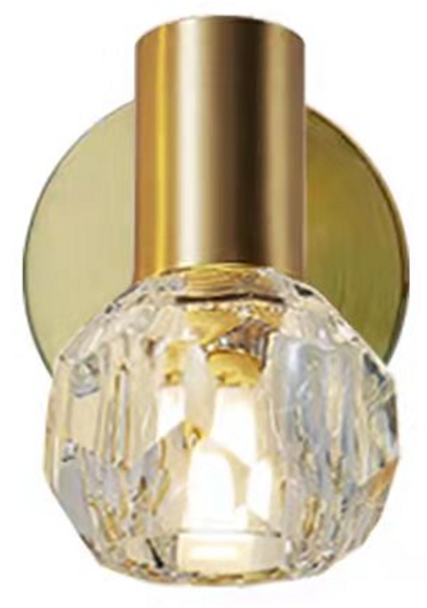 Clear Crystal Wall Light