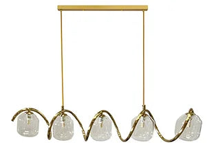 Five heads gold pendant