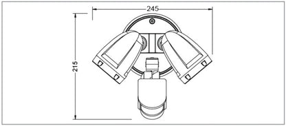 Tradelike VACCUS Twin Spotlight with Sensor